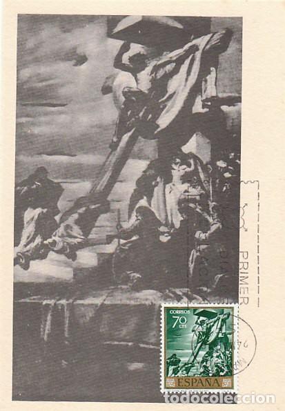 Stamps: EDIFIL 1712, SERT: Cristo dicta reglas, TARJETA MAXIMA DE PRIMER DIA DE 23-3-1966