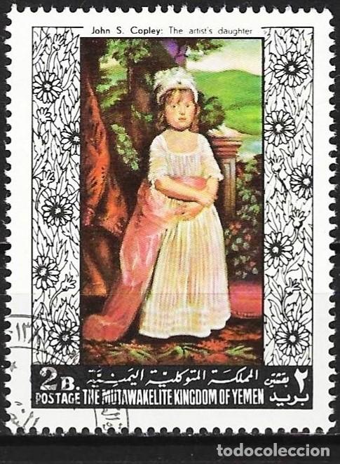 Sellos: Yemen ( Reino ) 1968 - Mi 558A - YT 262B - Pintura de John Singleton Copley