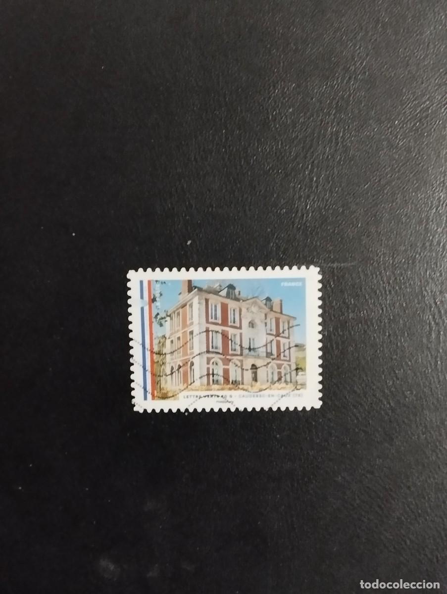 Sellos: 22.04/ Francia. Autoadhesivo. Sello en usado. Arquitectura