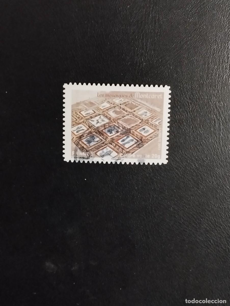 Sellos: 22.04/ Francia. Autoadhesivo. Sello en usado. Mosaicos