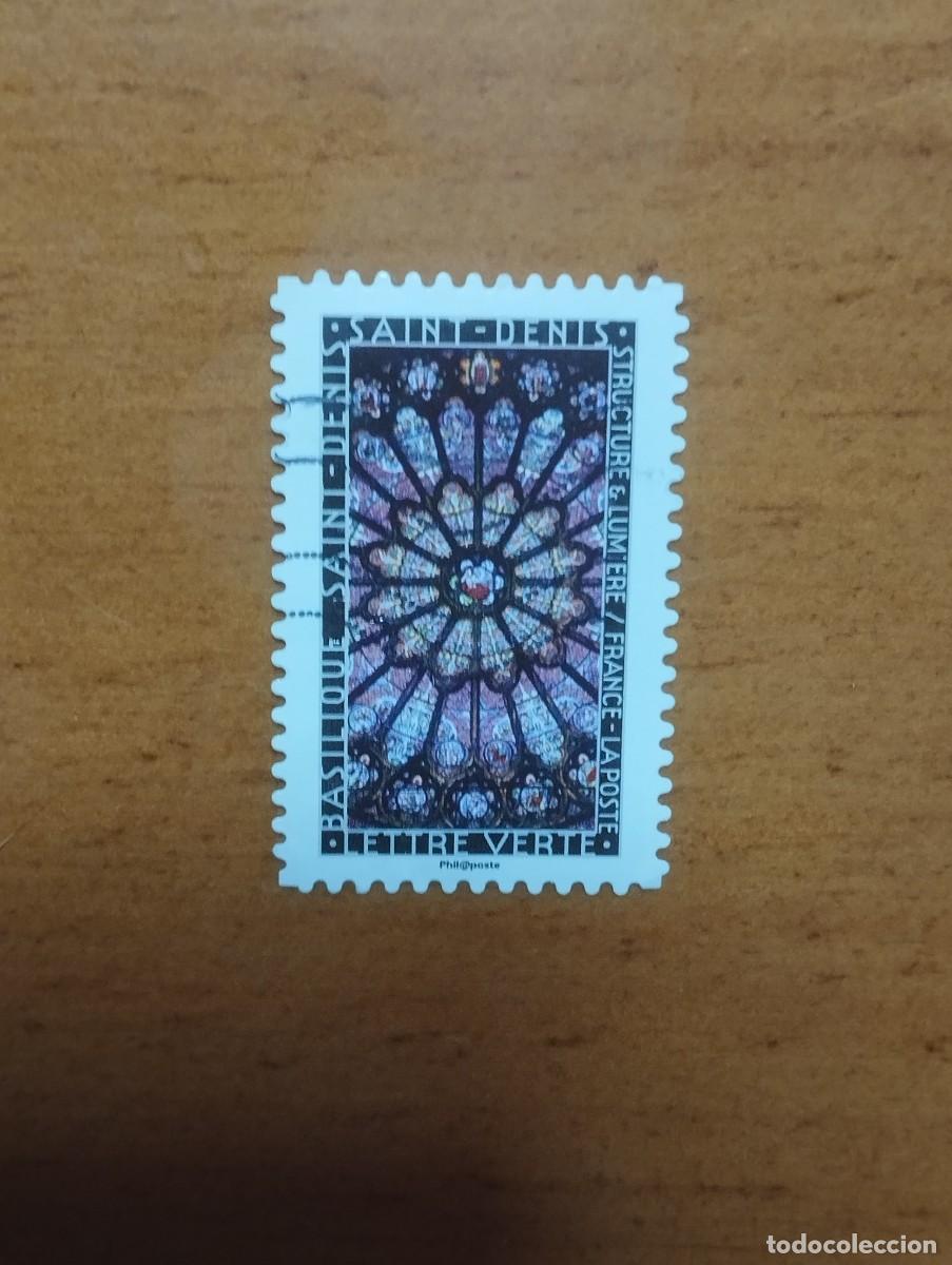 Sellos: 22.04/ Francia. Autoadhesivo. Sello en usado. Vitrales