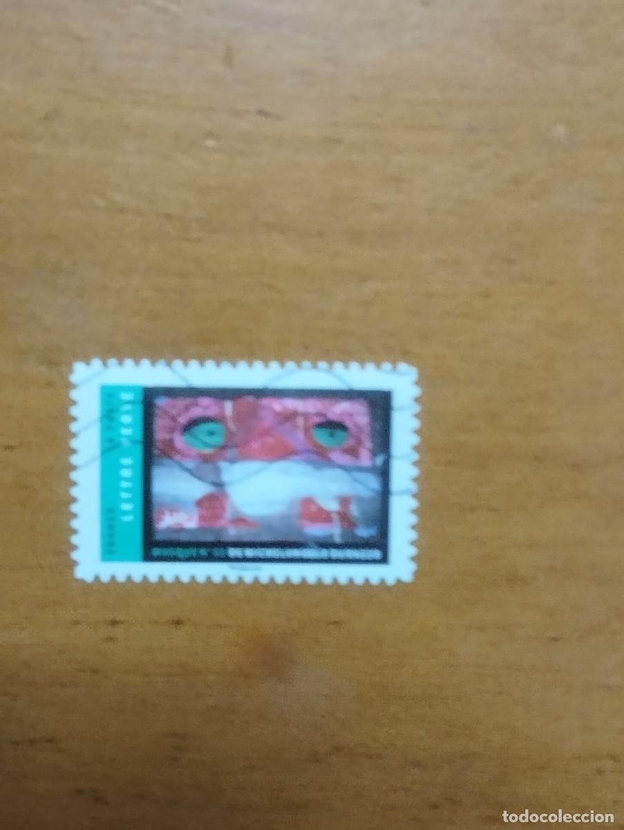 Sellos: 22.04/ Francia. Autoadhesivo. Sello en usado. Buson