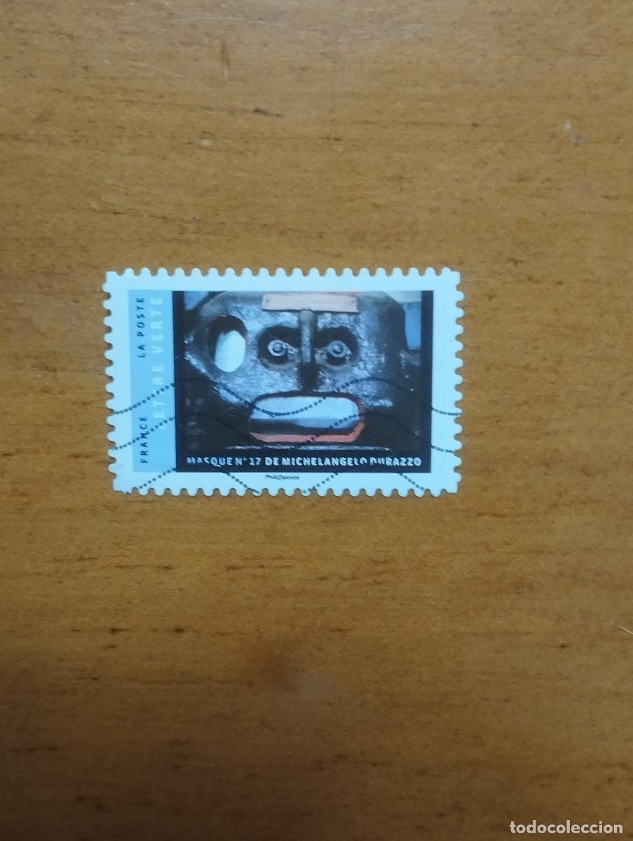 Sellos: 22.04/ Francia. Autoadhesivo. Sello en usado. Buson