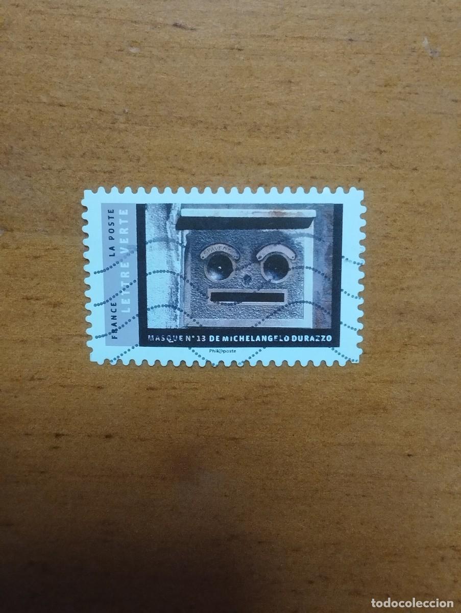 Sellos: 22.04/Francia. Autoadhesivo. Sello en usado. Buson