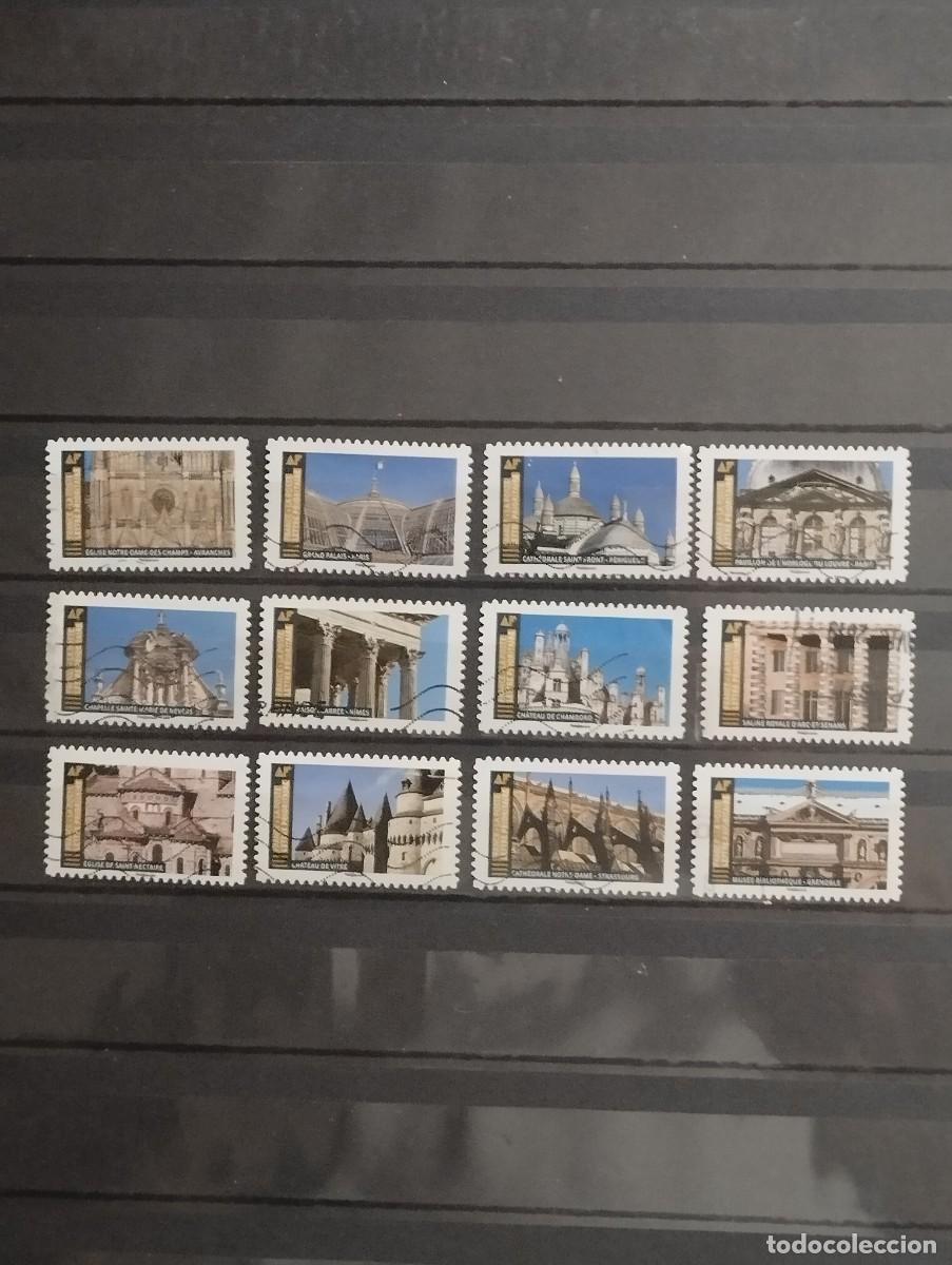 Sellos: 23.04/Francia. Autoadhesivo. Ser&iacute;a completa en usado. Arquitectura