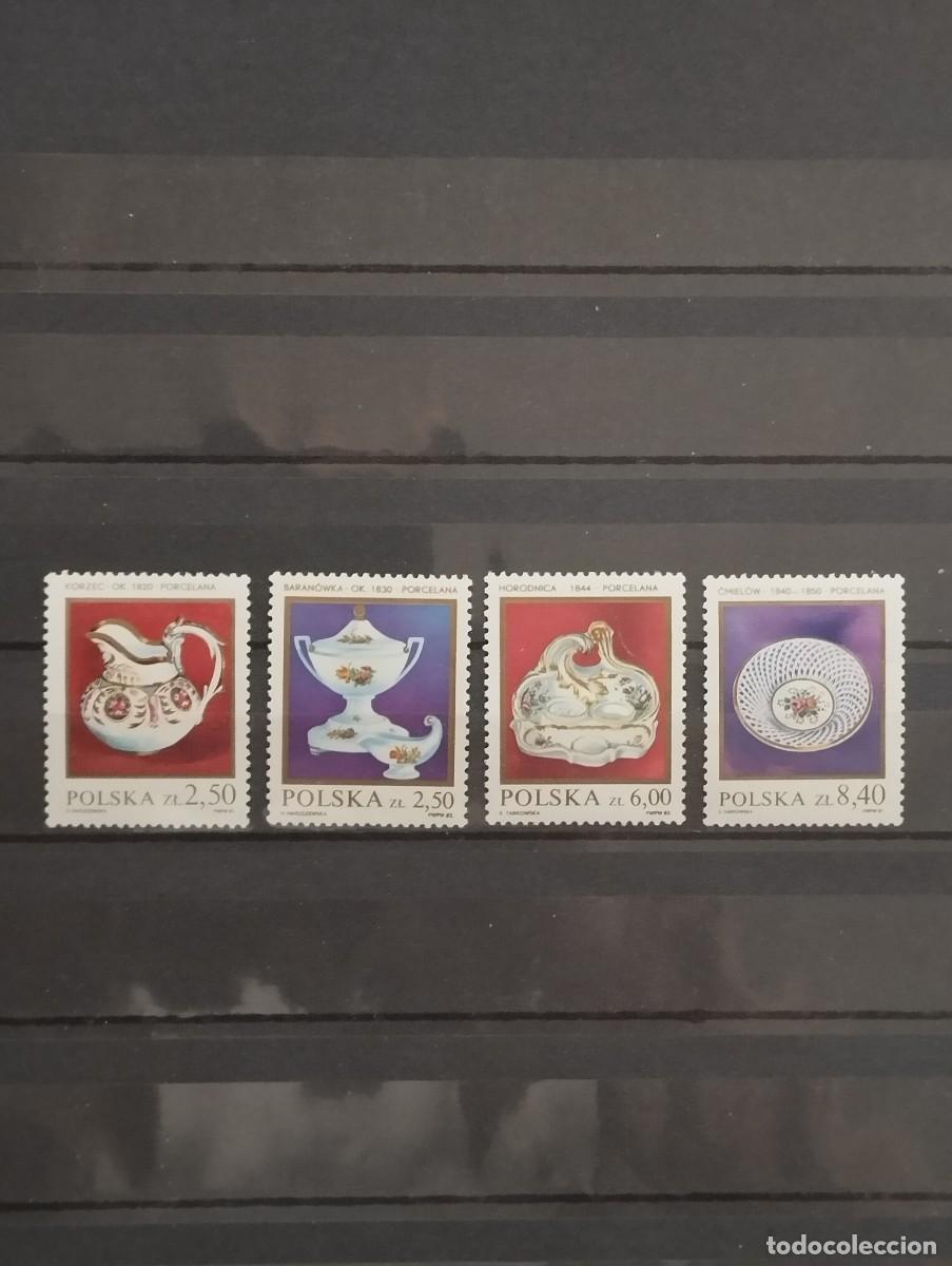 Sellos: 23.04/ Polonia. Ser&iacute;a completa en nuevo. Porcelana