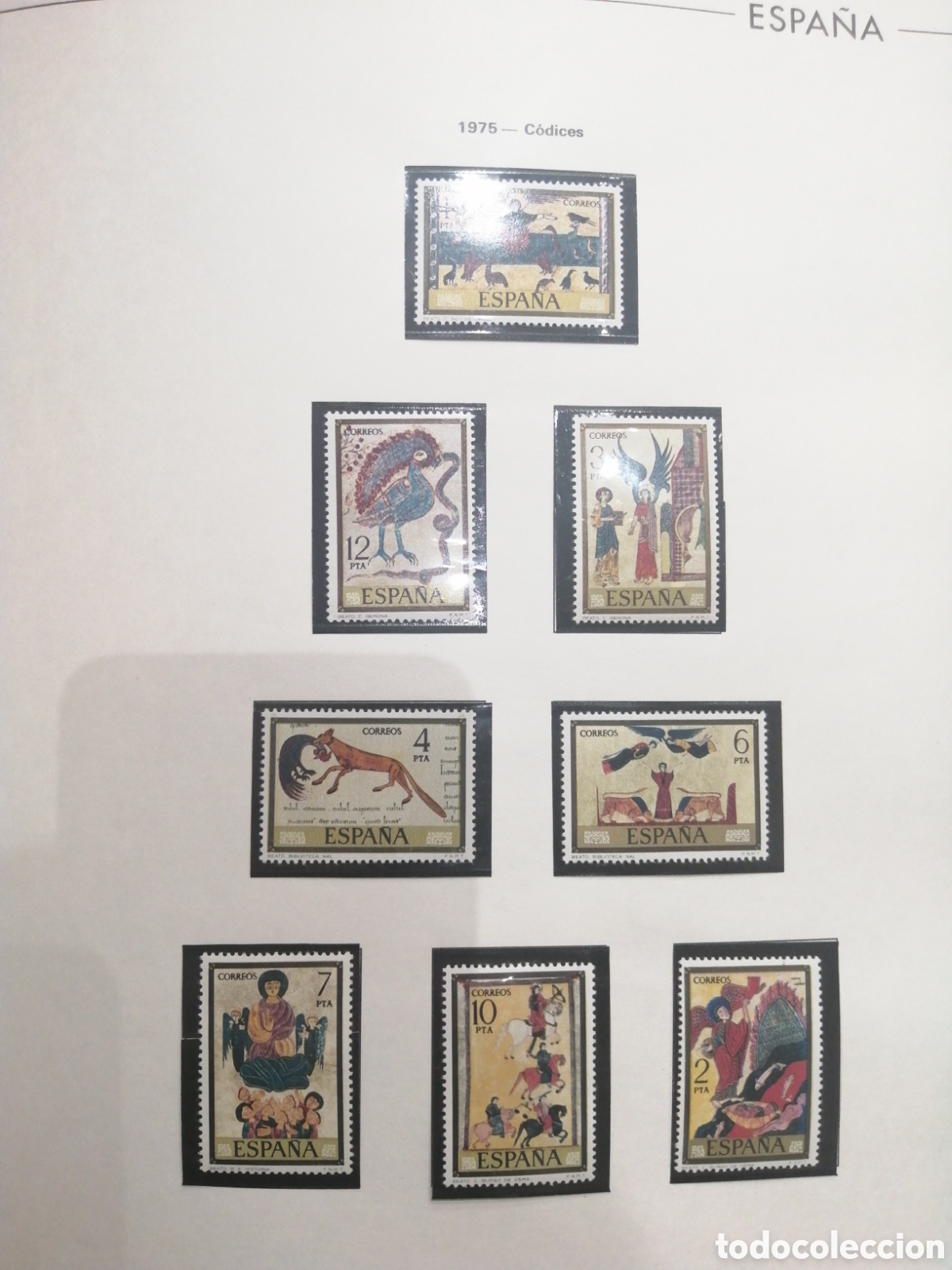 Sellos: Serie sellos Codices 1975 - Foto 1
