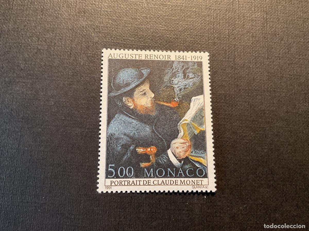Sellos: MONACO N&ordm; YVERT 1789*** A&Ntilde;O 1991. 150 ANIVERSARIO NACIMIENTO PINTOR A. RENOIR