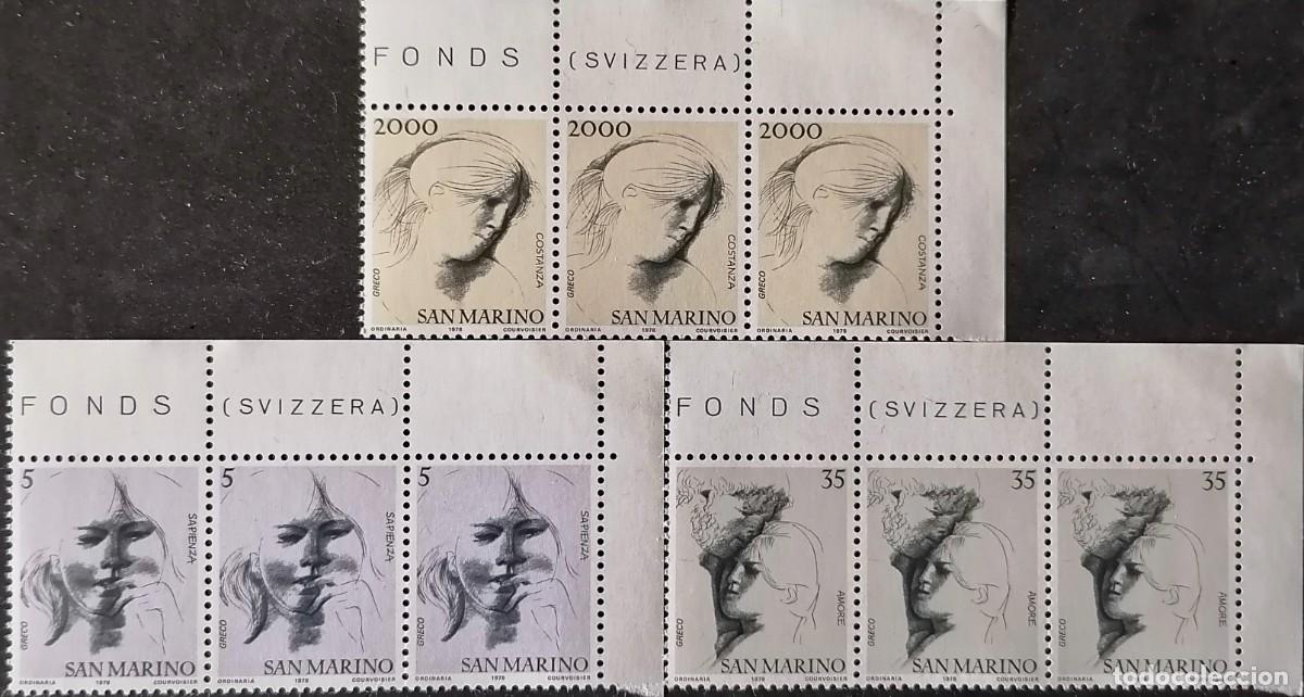 Sellos: SAN MARINO 1978 - DIBUJOS EMILIO GRECO .