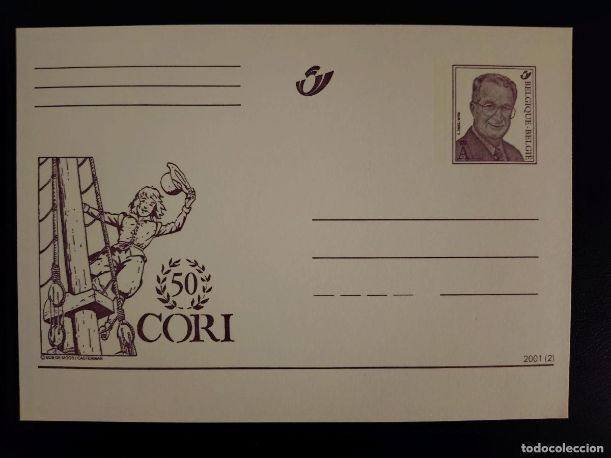 Sellos: Tarjeta postal B&eacute;lgica 2001 Cori el Grumete Bob de Moor c&oacute;mic completo