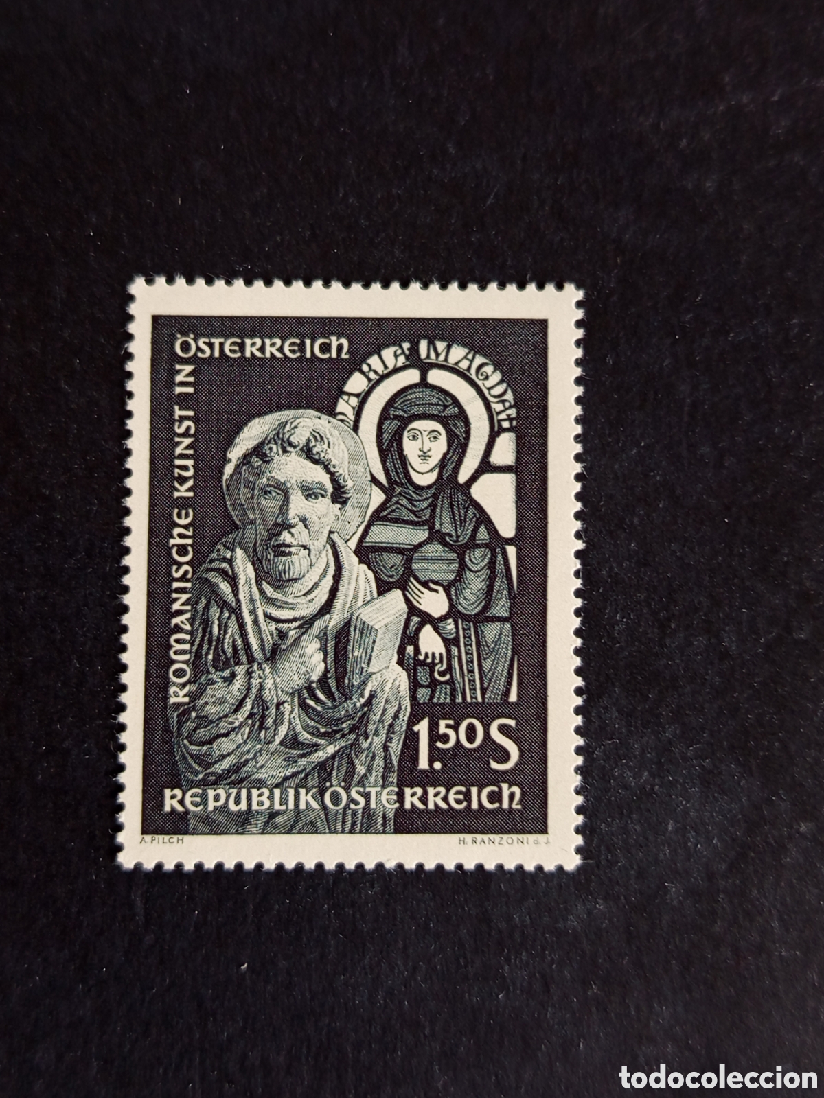 Sellos: AUSTRIA, 1964. Arte Rom&aacute;nico. Ap&oacute;stol y Mar&iacute;a Magdalena. Yvert 990. Ver fotos. Pedido m&iacute;nimo 3 &euro;.