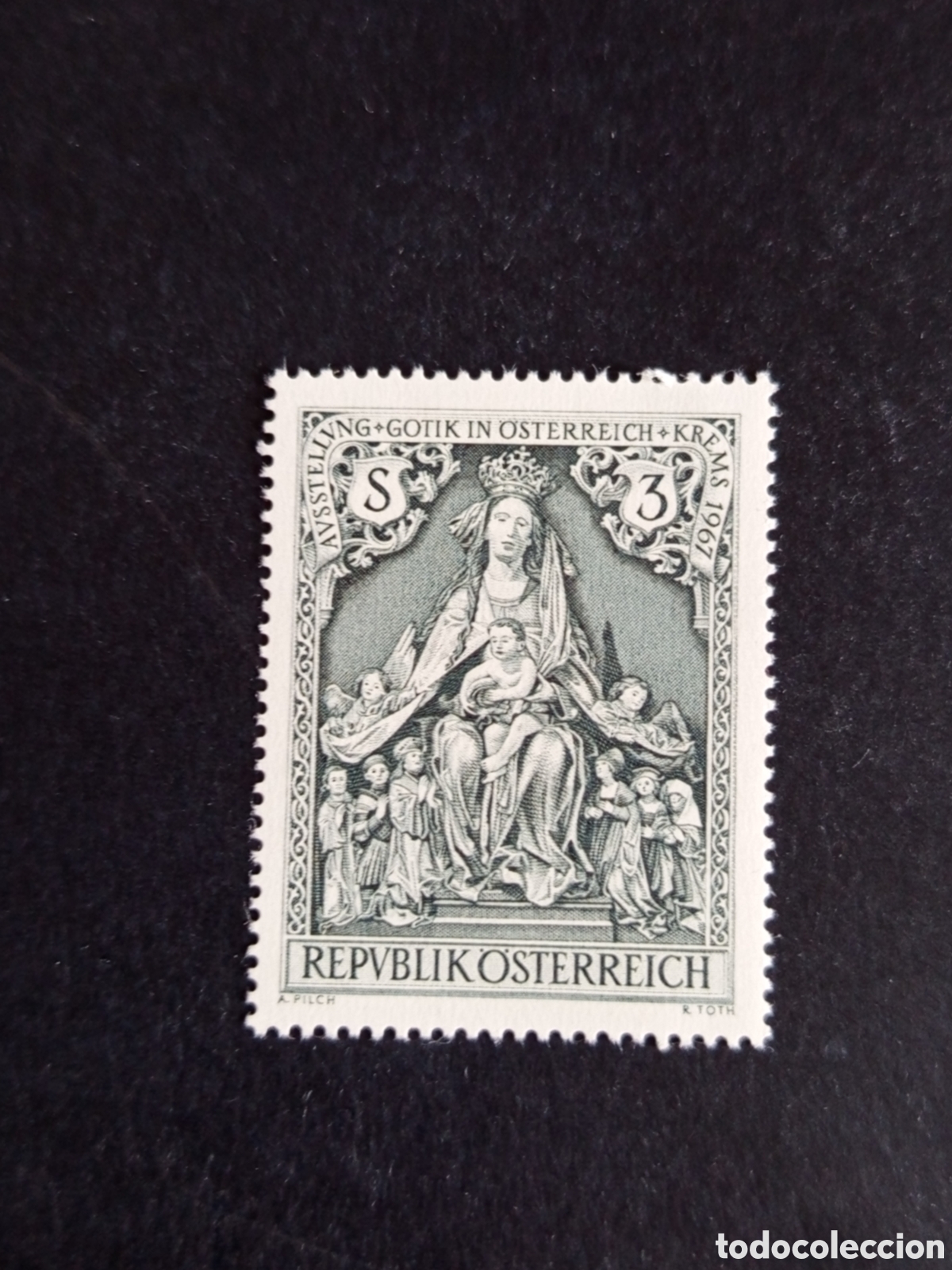 Sellos: AUSTRIA, 1967. Arte G&oacute;tico. Virgen y el Ni&ntilde;o. Yvert 1072. Ver fotos. Pedido m&iacute;nimo 3 &euro;.