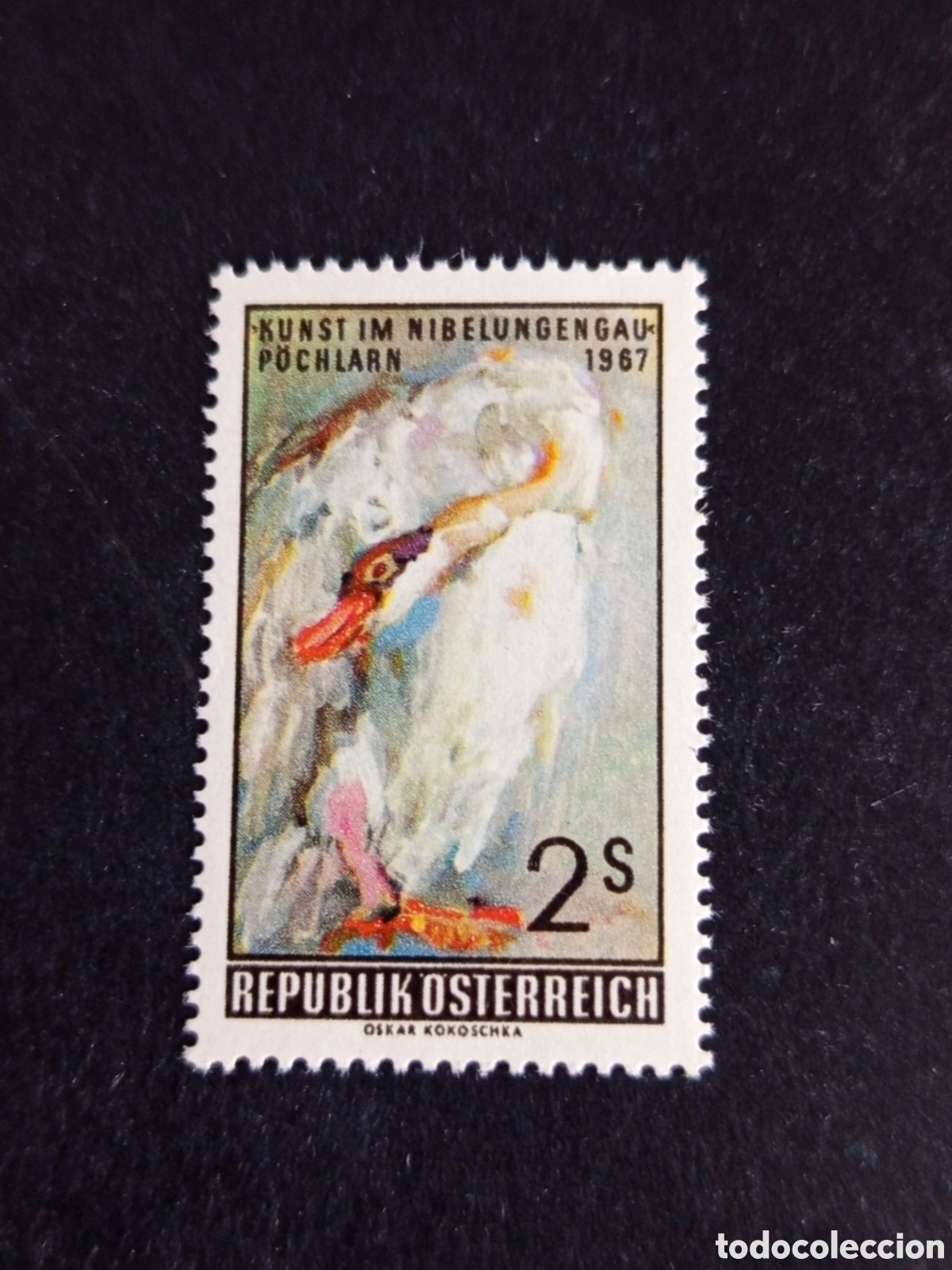 Sellos: AUSTRIA, 1967. Arte: tapiz. Cisne. Yvert 1074. Ver fotos. Pedido m&iacute;nimo 3 &euro;. Serie completa en nuevo