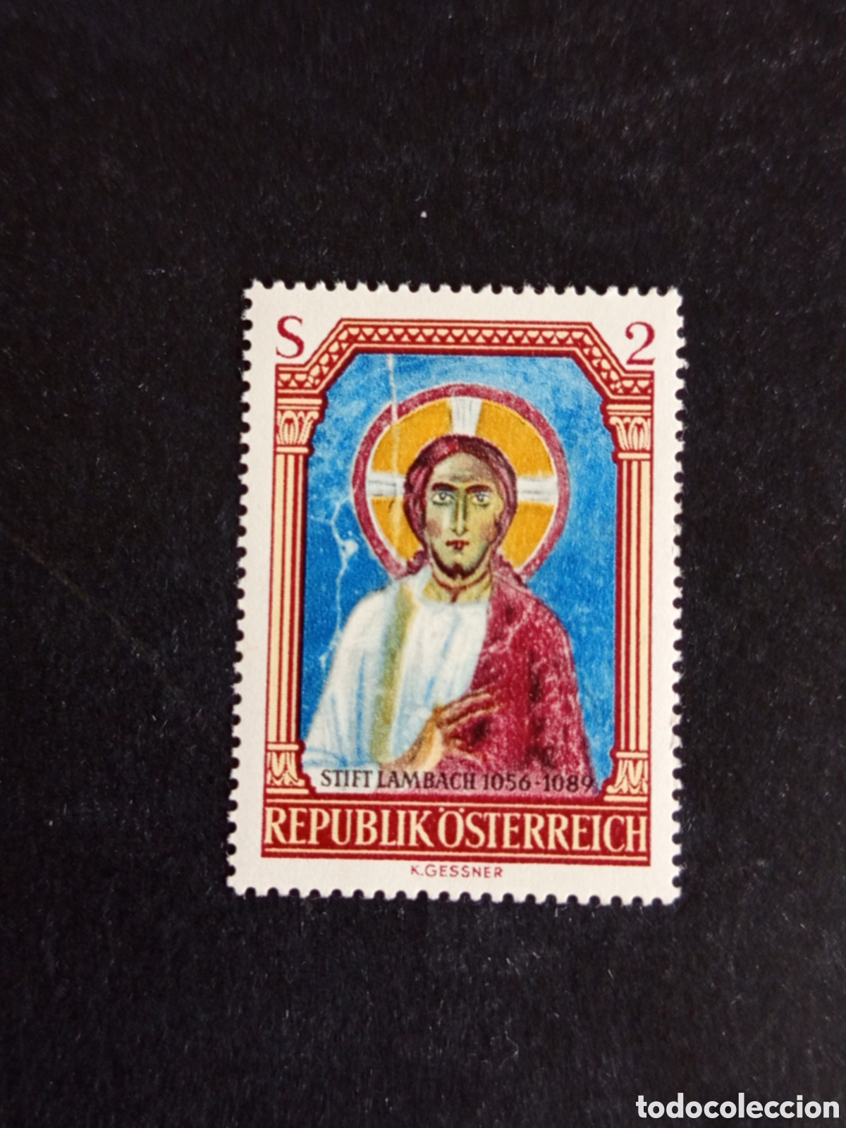 Sellos: AUSTRIA, 1967. Cristo Glorioso (fresco de Lambach). Yvert 1080. Ver fotos. Pedido m&iacute;nimo 3 &euro;.