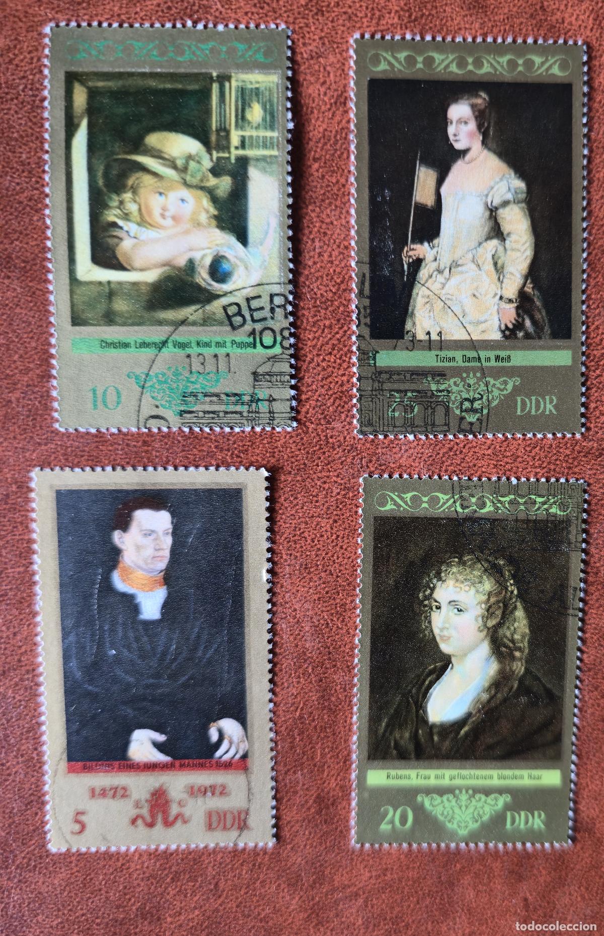 Sellos: Alemania 1989 - 4 sellos pintura arte
