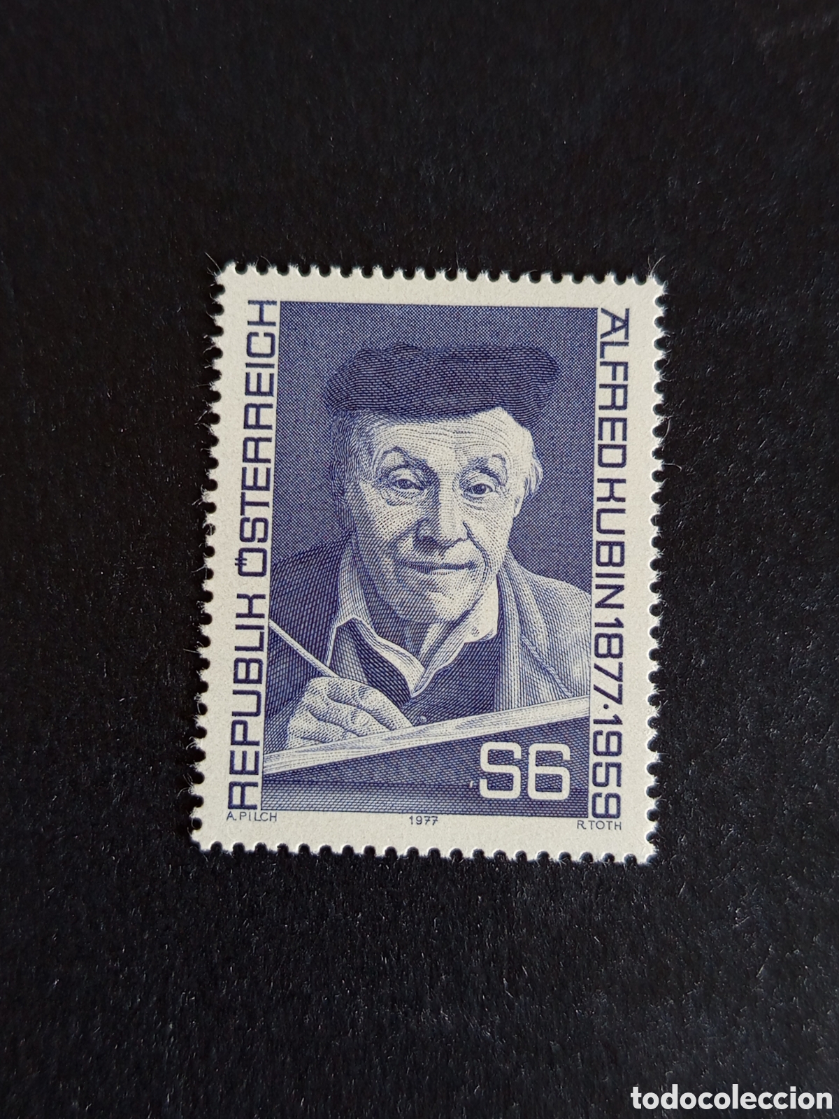 Sellos: AUSTRIA, 19767. Alfred Kubin, pintor y dise&ntilde;ador. Yvert 1372. Pedido m&iacute;nimo 3 &euro;. Ver fotos.