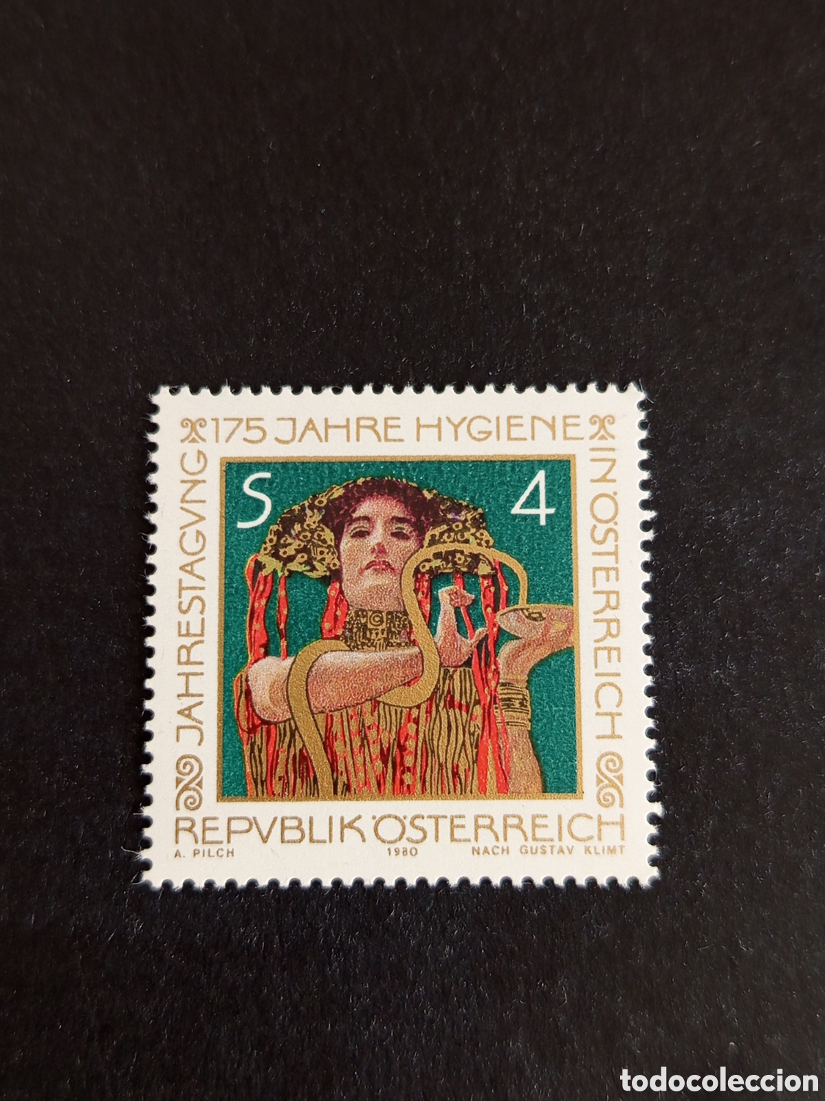 Sellos: AUSTRIA, 1980. Higiene, pintura de Gustav Klim. Yvert 1472. Pedido m&iacute;nimo 3 &euro;. Ver fotos.