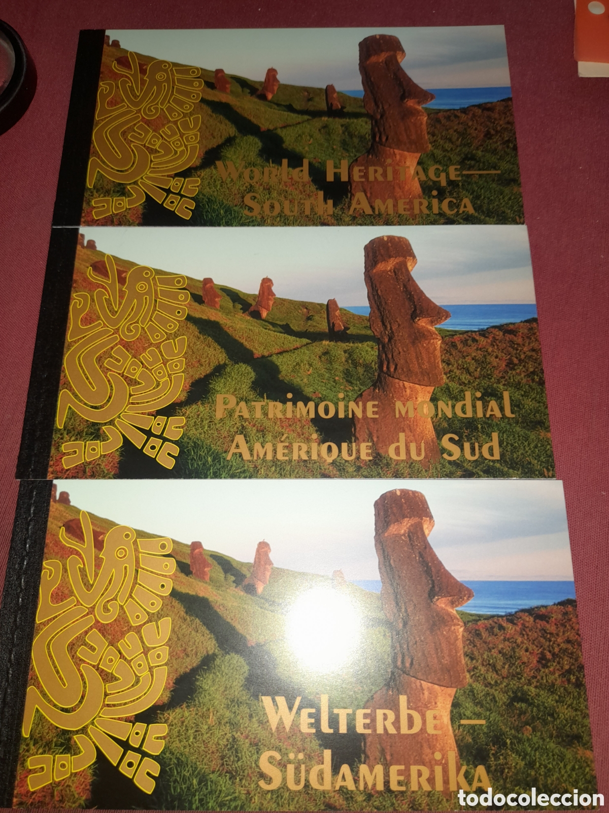 Sellos: Sello, Carnet Viena, Ginebra, EE. UU, Naciones Unidas nuevo 2007. UNESCO. Patri humanidad Suramerica
