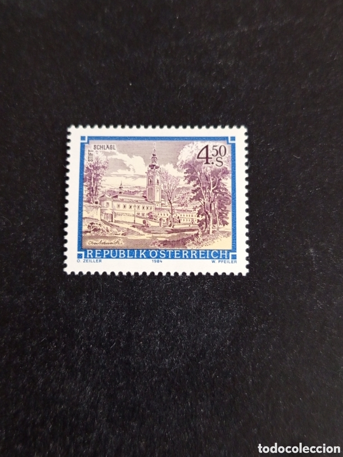 Sellos: AUSTRIA, 1984. Abad&iacute;a de Schl&auml;gl(Alta Austria). Yvert 1607. Pedido m&iacute;nimo 3 &euro;. Ver fotos.