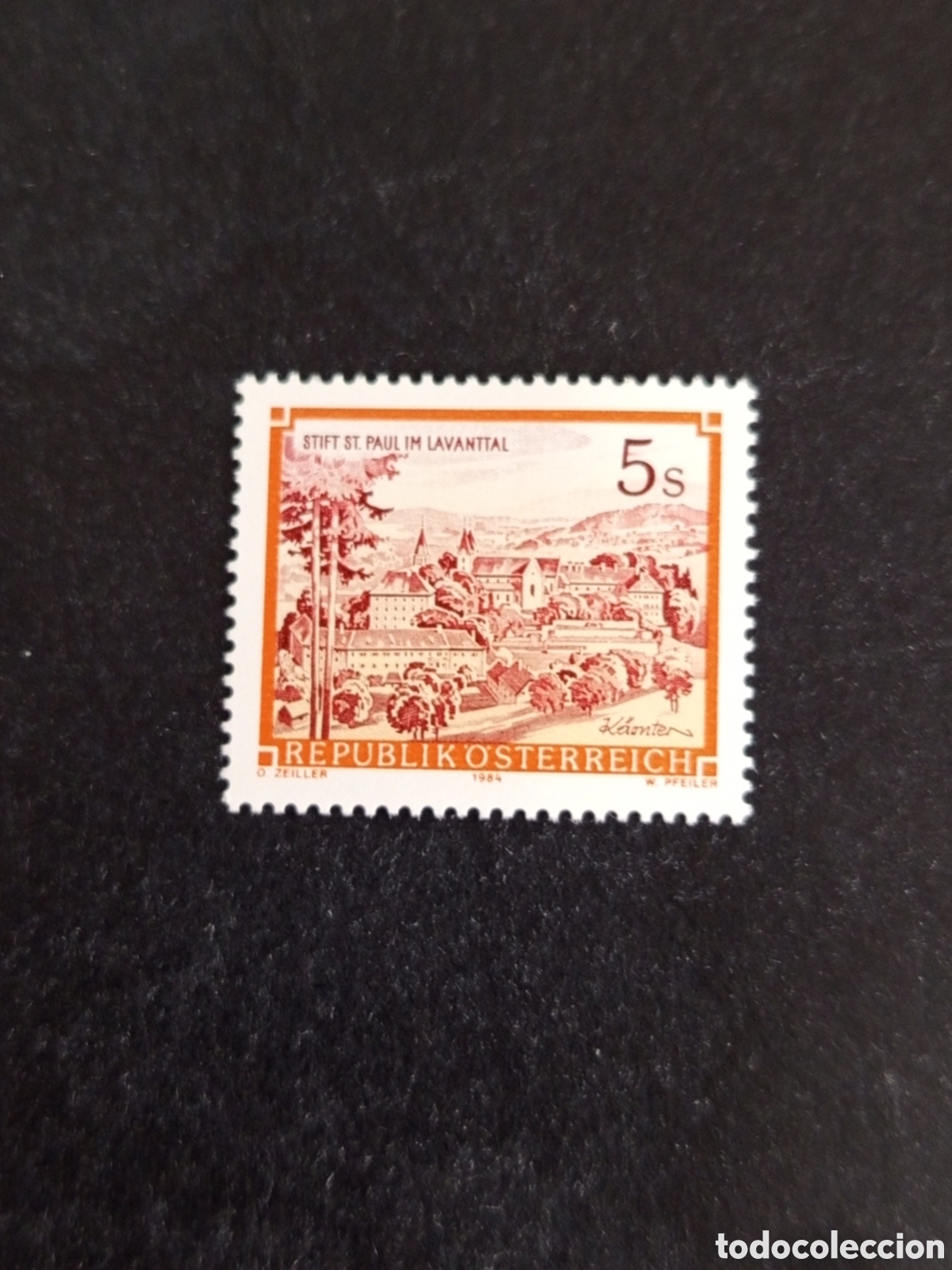 Sellos: AUSTRIA, 1985. Abad&iacute;a de Saint Paul im Lavanttal. Yvert 1656. Pedido m&iacute;nimo 3 &euro;. Ver fotos.