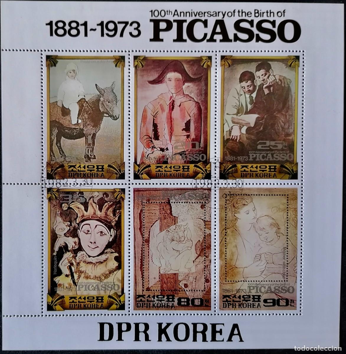 Sellos: COREA 1982 - HB PICASSO . -