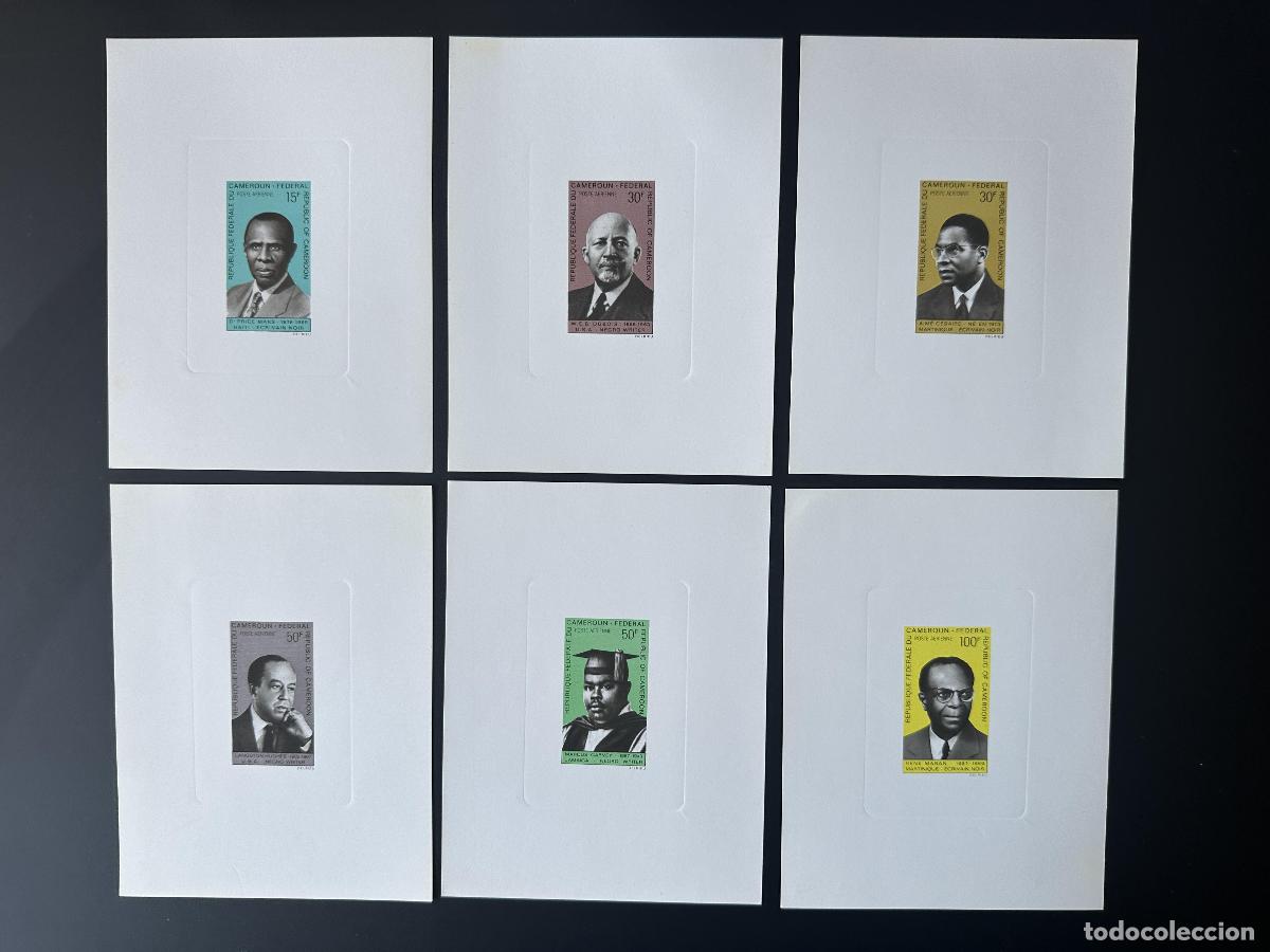 Sellos: Camer&uacute;n 1969 Mi. 585 - 590 Luxe Proof escritores negros
