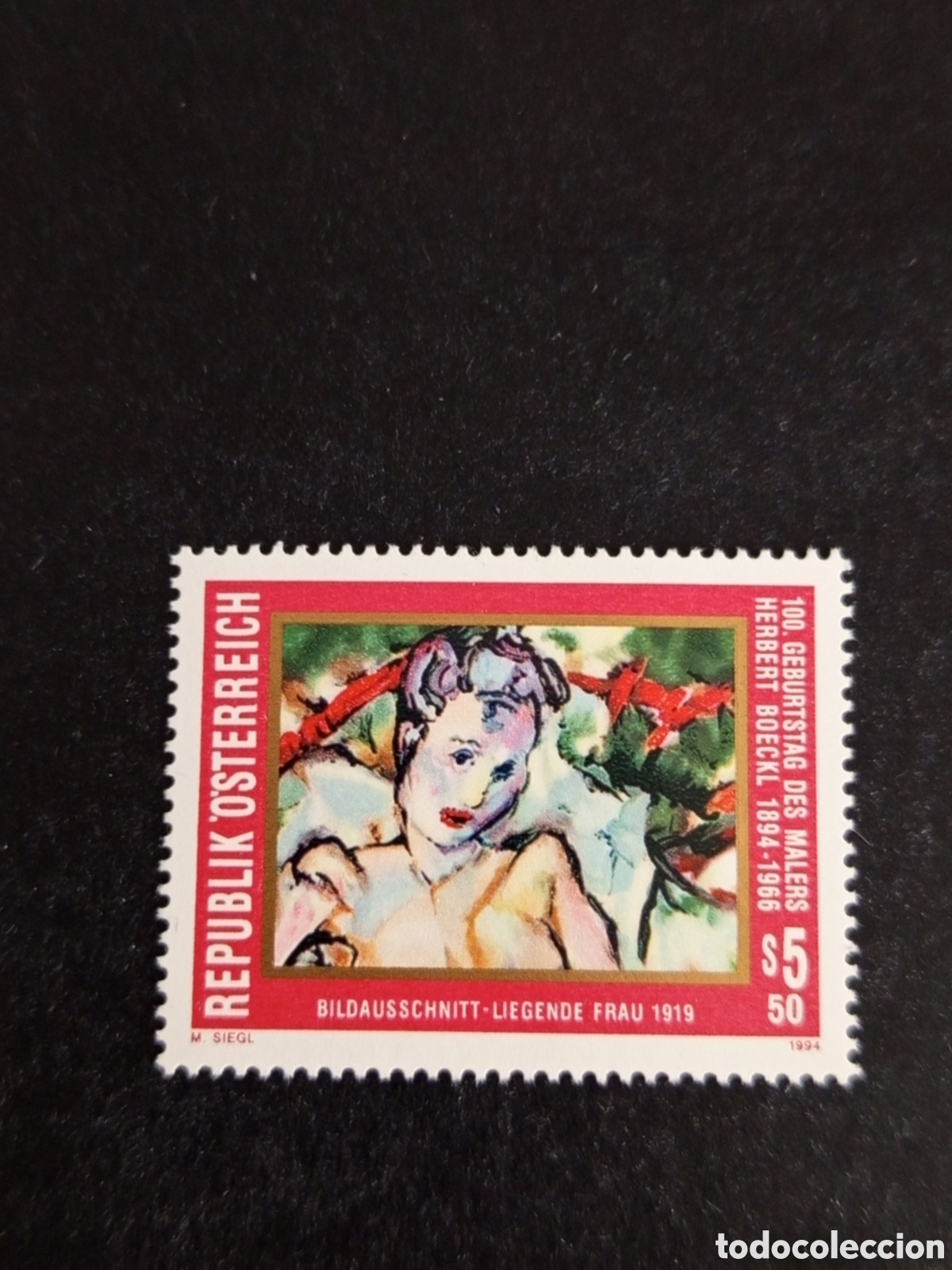 Sellos: AUSTRIA, 1994. Herbert Boecki, pintor. Yvert 1949. Pedido m&iacute;nimo 3 &euro;. Ver fotos . Serie completa