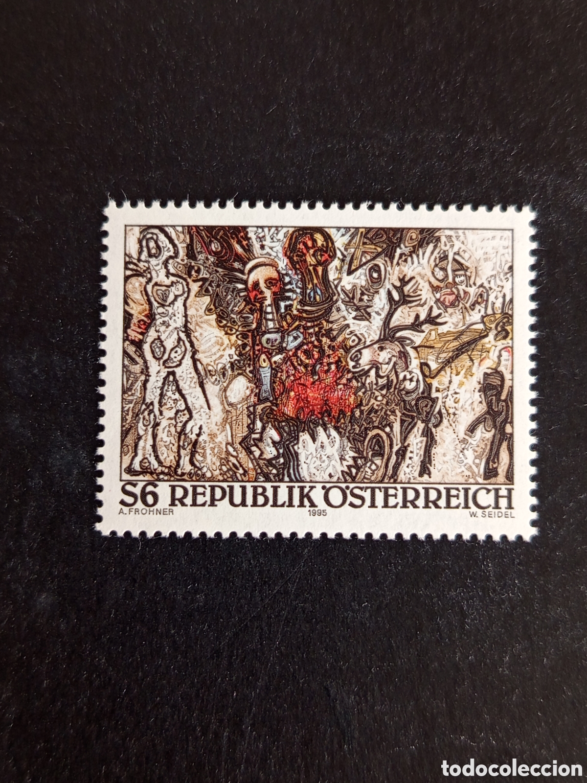 Sellos: AUSTRIA, 1995. Arte moderno en Austria. Yvert 1995. Pedido m&iacute;nimo 3 &euro;. Ver fotos . Sello en nuevo