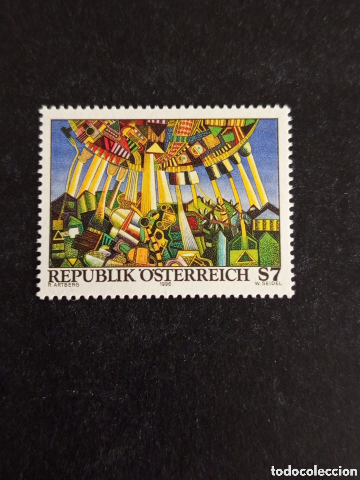 Sellos: AUSTRIA, 1996. Arte moderno en Austria. Yvert 2034. Pedido m&iacute;nimo 3 &euro;. Ver fotos. Sello sin circular