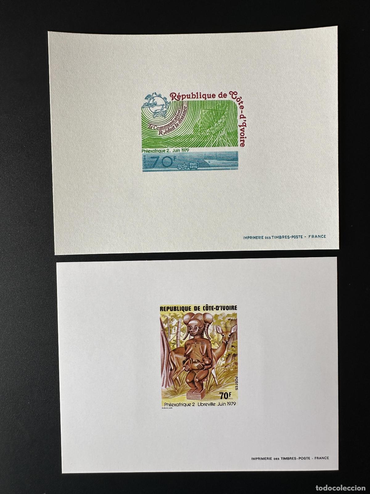 Timbres: Costa de Marfil 1979 Mi. 600 - 601 evento lujo Philexafrica Libreville