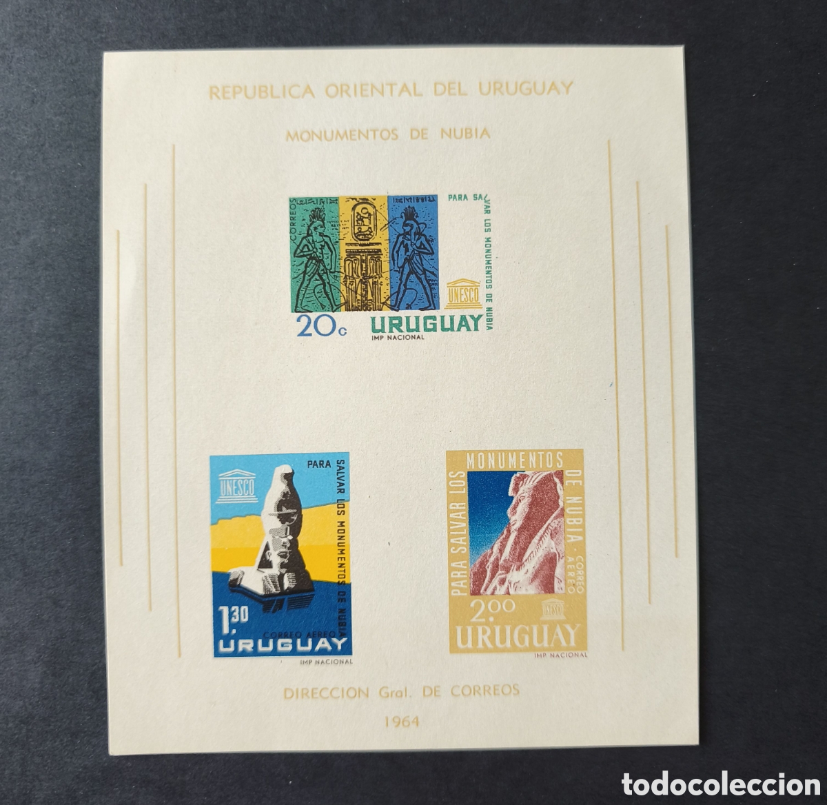 Sellos: Hoja bloque filat&eacute;lica Uruguay - Foto 1