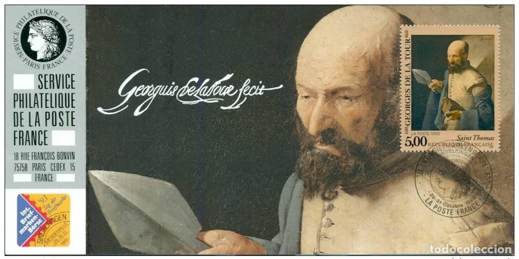 Sellos: 111 Mapa oficial de la Exposici&oacute;n Sindelfingen 1993 FDC Georges Tour Tableau