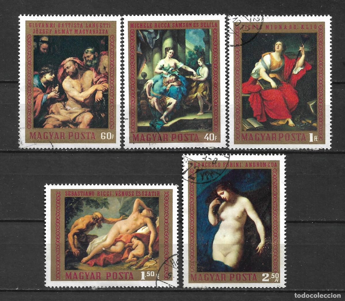 Sellos: hungria 1970 sellos usado arte pintura - 22/11