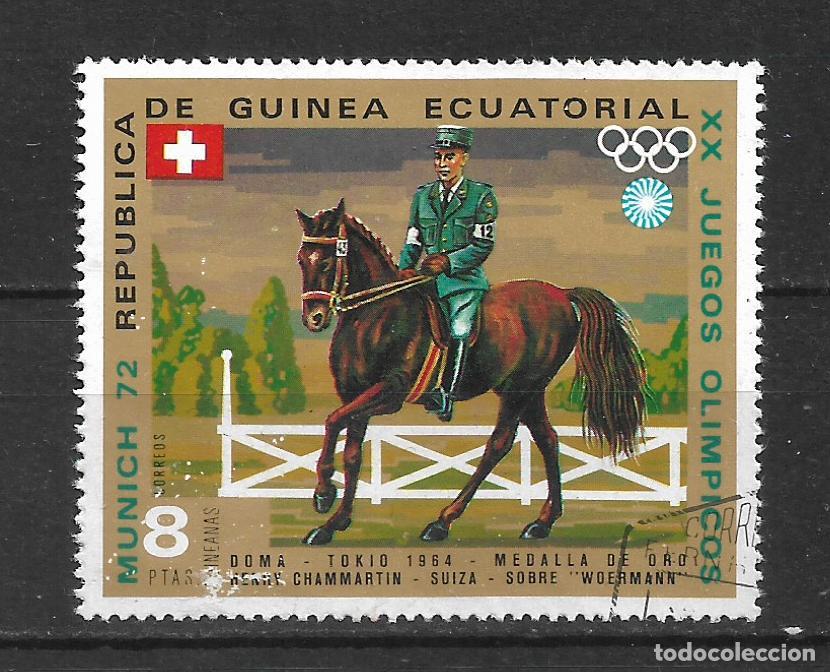 Sellos: guinea ecuatorial 1972 sellos usado fauna caballos - 22/11