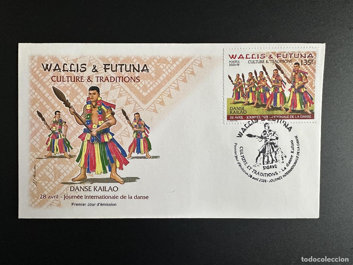 Sellos: Wallis y Futuna 2020 YT 926 FDC Dance Kailao Culture Traditions Day