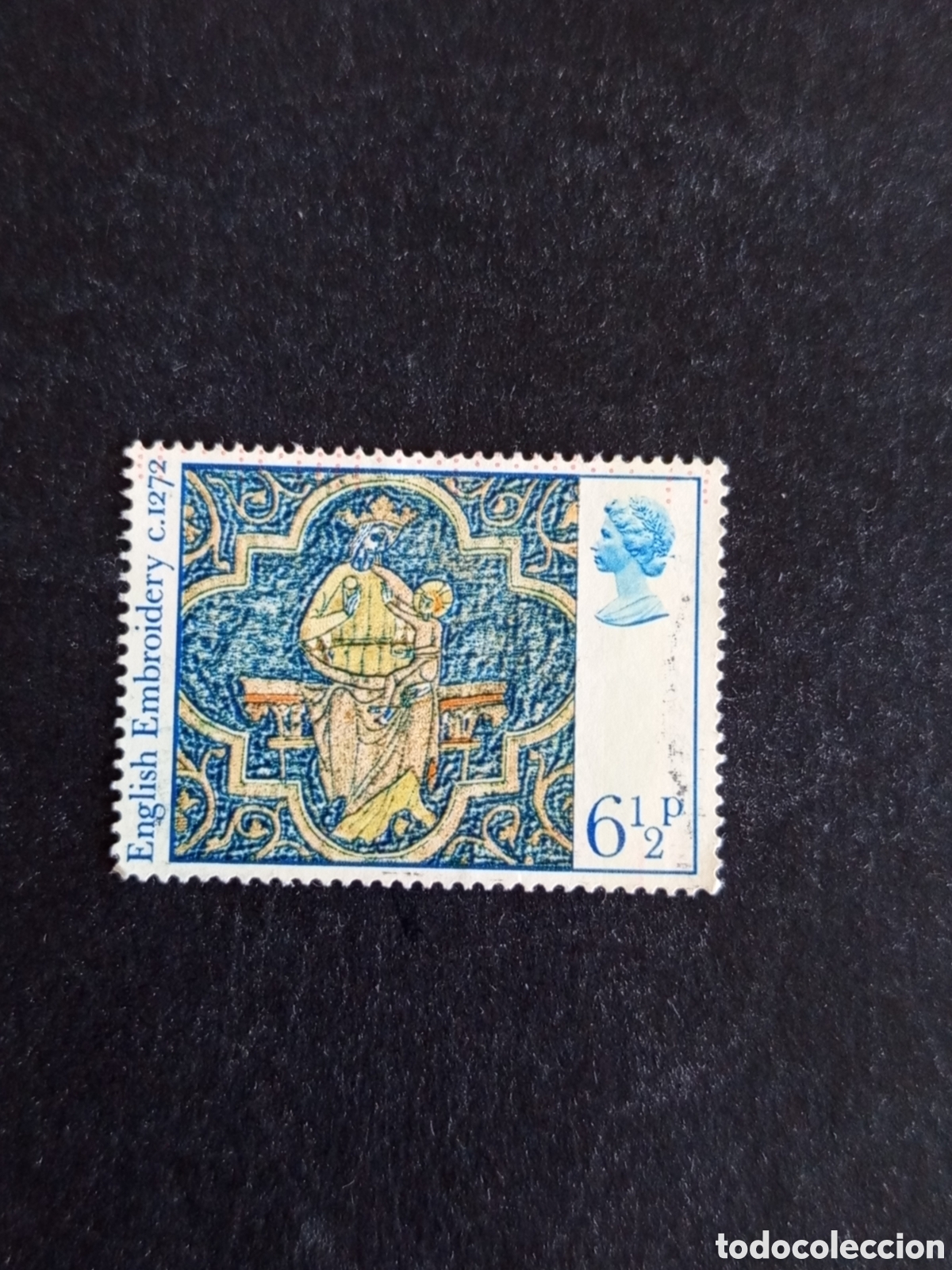 Sellos: Gran Breta&ntilde;a, 1976. Navidad: Bordado ingl&eacute;s s. XIII. Yvert 813. Pedido m&iacute;nimo 3 &euro;. Ver fotos