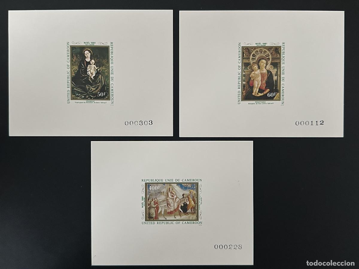 Sellos: Camer&uacute;n 1981 Mi. 965 - 967 Navidad a prueba de lujo Madonna Child