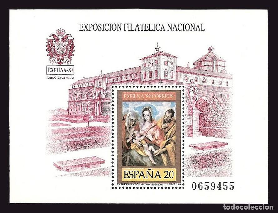 Sellos: HB Espa&ntilde;a, 1989 | EXFILNA &acute;89 (El Greco) | Ed: 3012, Yv: B40, Mi: B34 MNH **