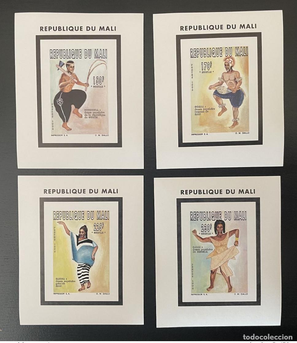 Sellos: Mal&iacute; 1996 Mi. Bl. A 94B-D 94B ND Imper danzas tradicionales Tanz MNH**