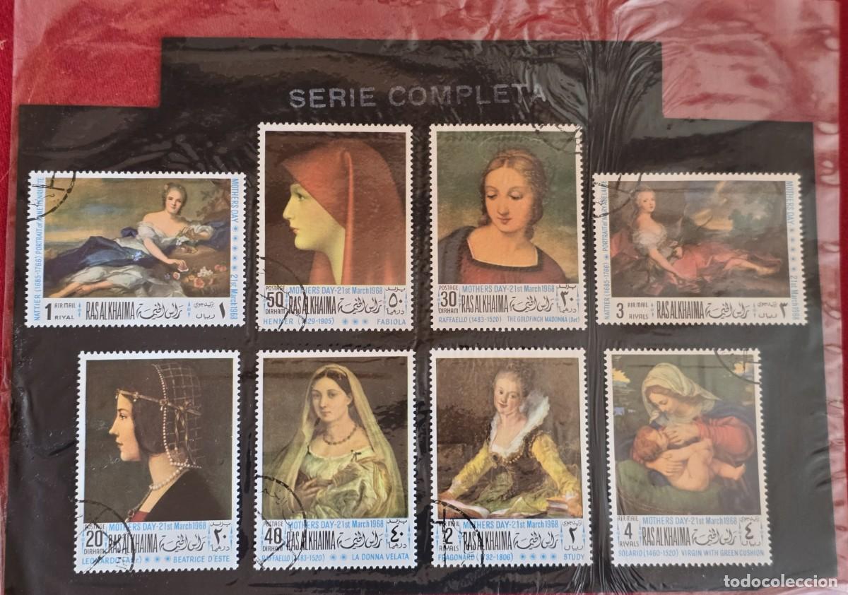 Sellos: SELLOS MATASELLADOS - SERIE COMPLETA - RAS AL KHAIMA 1968 - PINTURAS