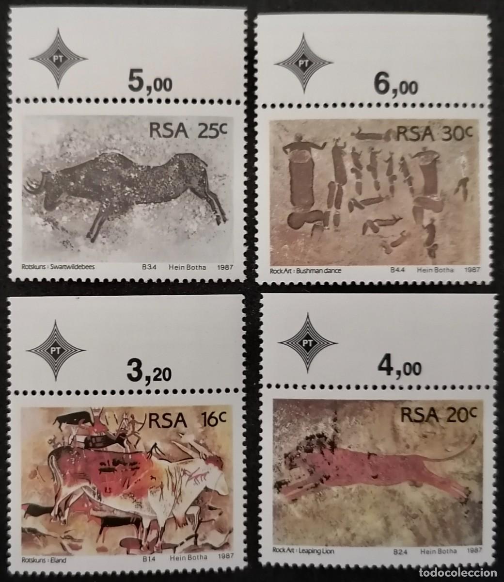 Sellos: SUD&Aacute;FRICA 1987 - PINTURAS RUPESTRES .