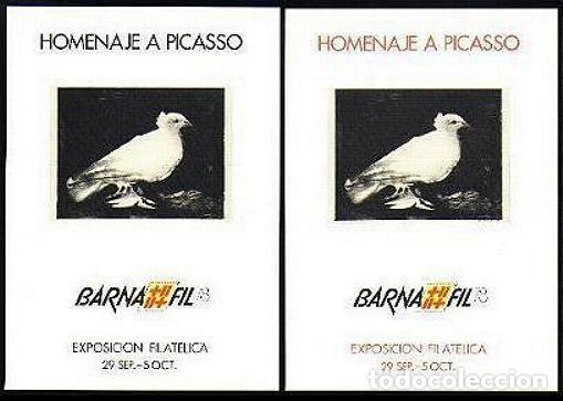 Sellos: HOJAS RECUERDO BARNAFIL 78 PICASSO