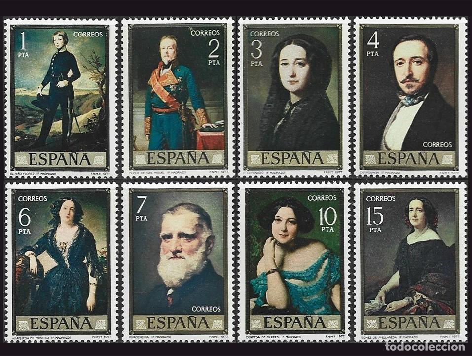Sellos: 8v Espa&ntilde;a, 1977 | Federico de Madrazo | Ed: 2429/36, Yv: 2075/82, Mi: 2322/9 MNH **