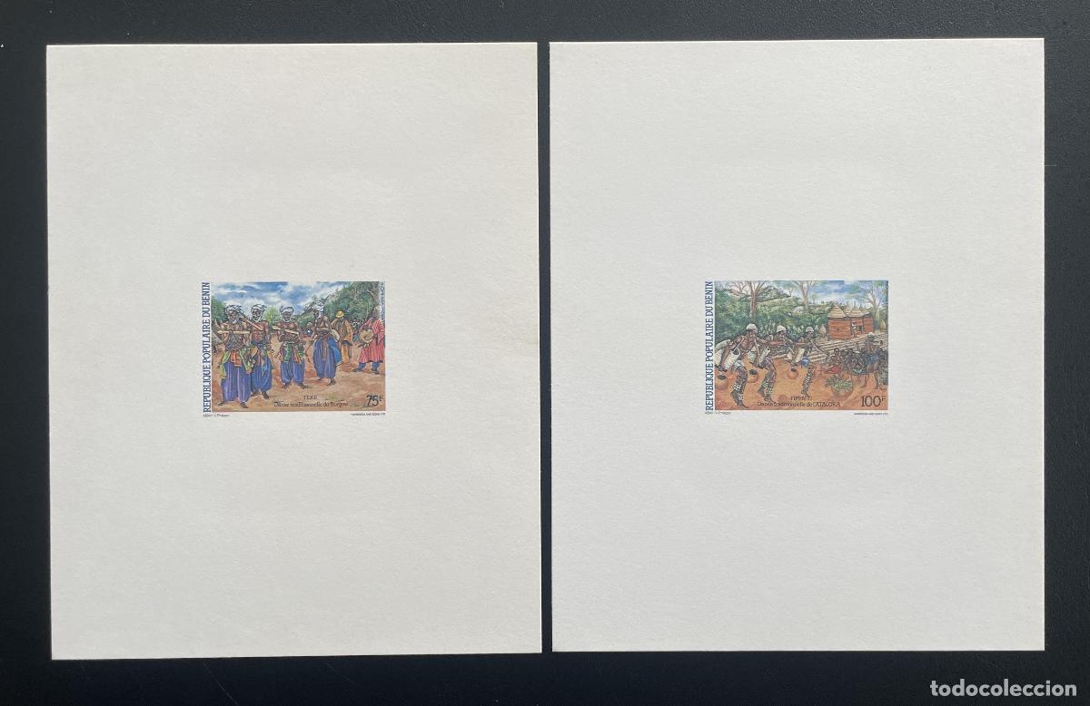 Sellos: Benin 1985 Mi. 399 - 400 evento de lujo danza tradicional folcl&oacute;rica Borgou