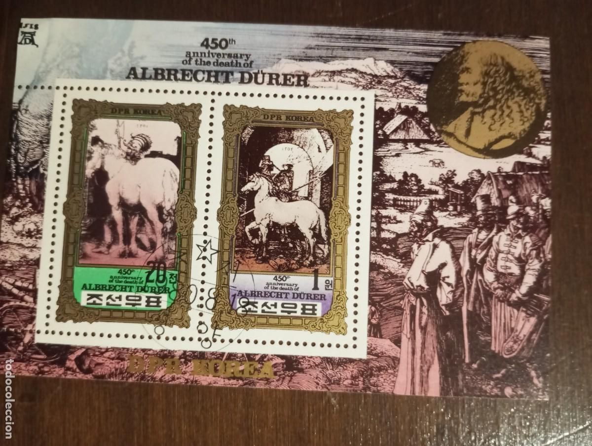Sellos: ARTE, HOMENAJE A DURERO HB DE COREA 1980