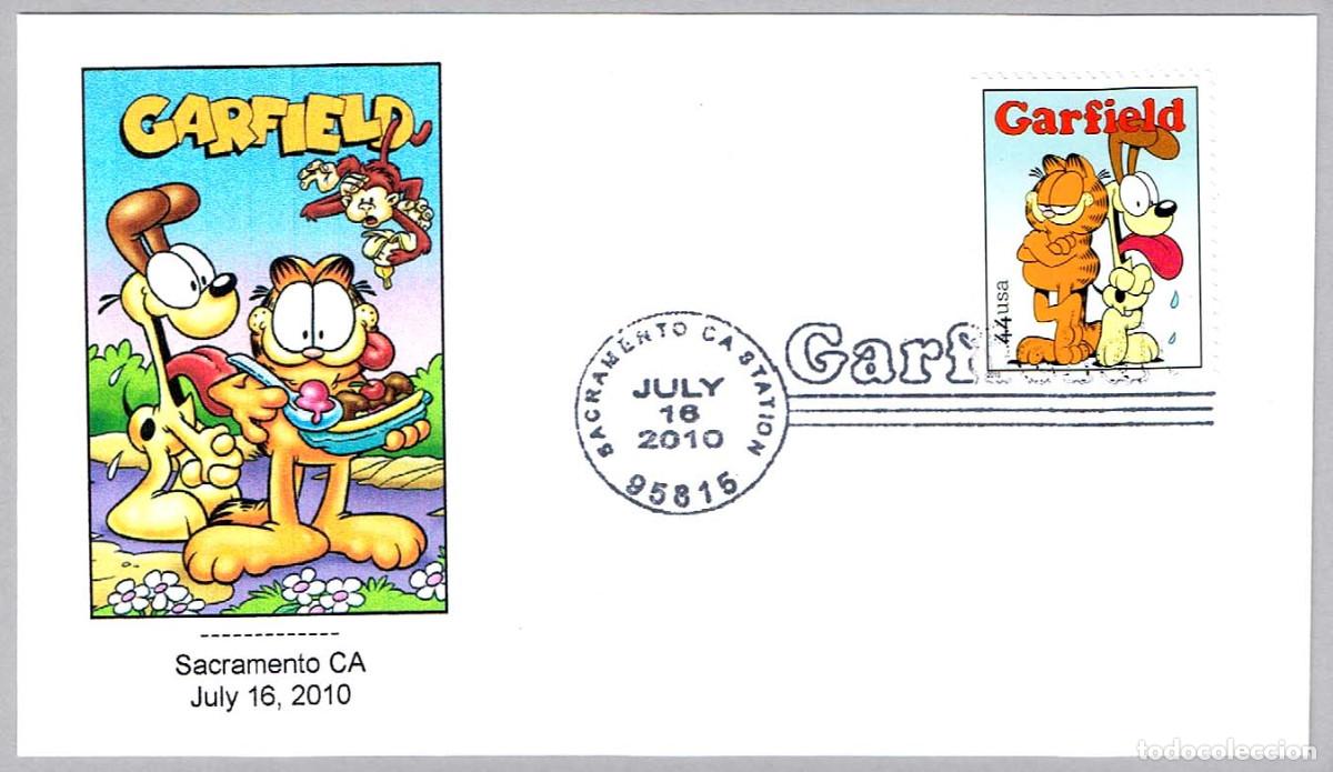 Sellos: Matasellos COMIC: GARFIELD. Sacramento CA, Estados Unidos, 2010