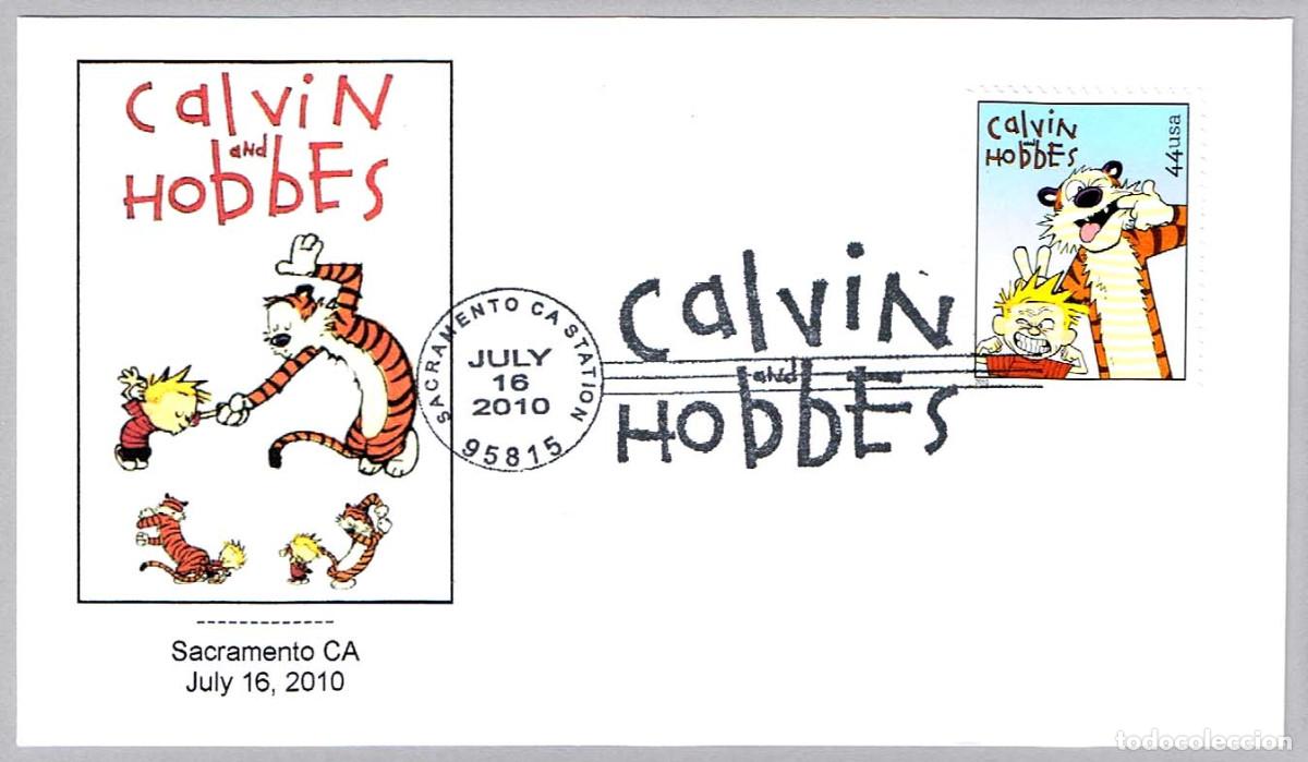 Sellos: Matasellos COMIC: CALVIN AND HOBBES. Sacramento CA, Estados Unidos, 2010