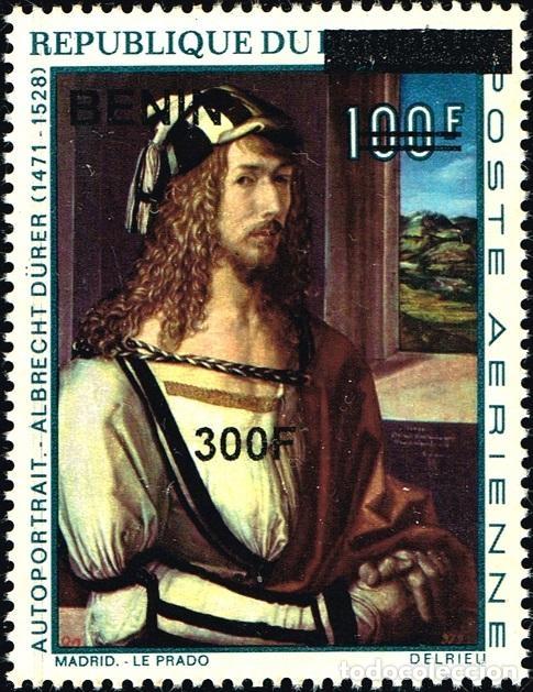 Sellos: Ben&iacute;n 2009 Mi. 1562 sobrecargado Albrecht D&uuml;rer autorretrato pintura