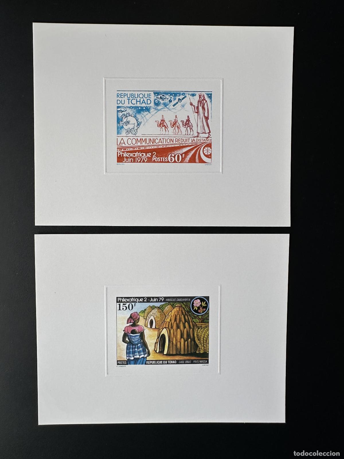 Sellos: Chad 1979 Mi. 847 - 848 a prueba de lujo Philexafrica Communication Chameau