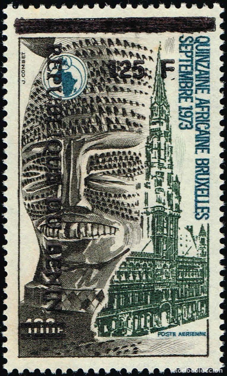 Stamps: Ben&iacute;n 1992 Mi. 520 sobrecargado Quincena africana Bruselas m&aacute;scara